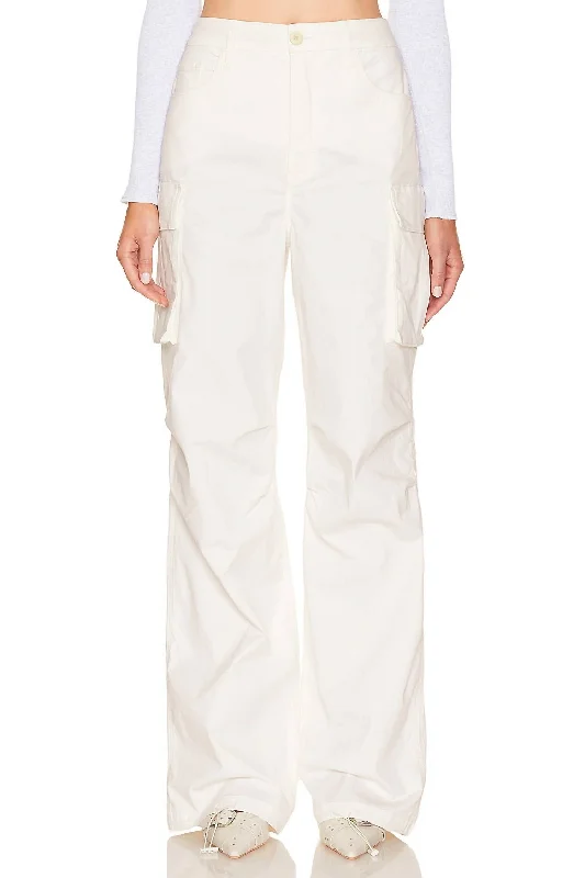 Unbeatable Prices Baggy Cargo Pant In Cloud White