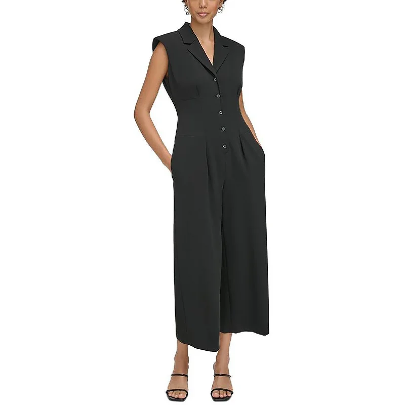 Budget Friendly Fashion Womens Button Front One Piece Jumpsuit