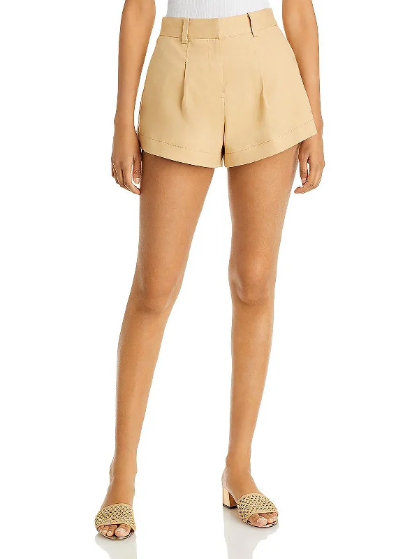 Trend Alert Womens Pleated Mini Casual Shorts