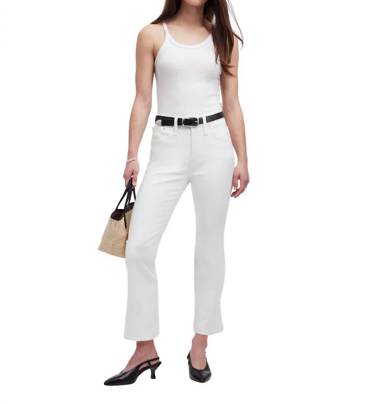 Durable Fashion Picks Petite Kick Out Crop Jeans In White