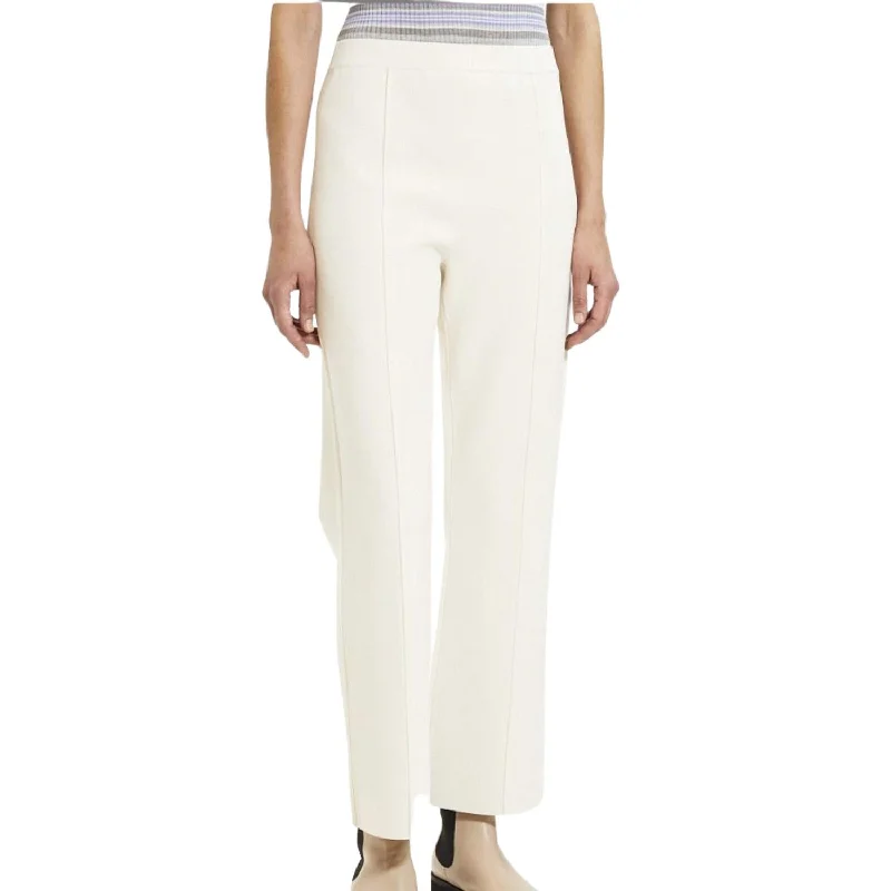 Runway Inspired Wear Compact Crepe Cropped Flare Pant In Wax