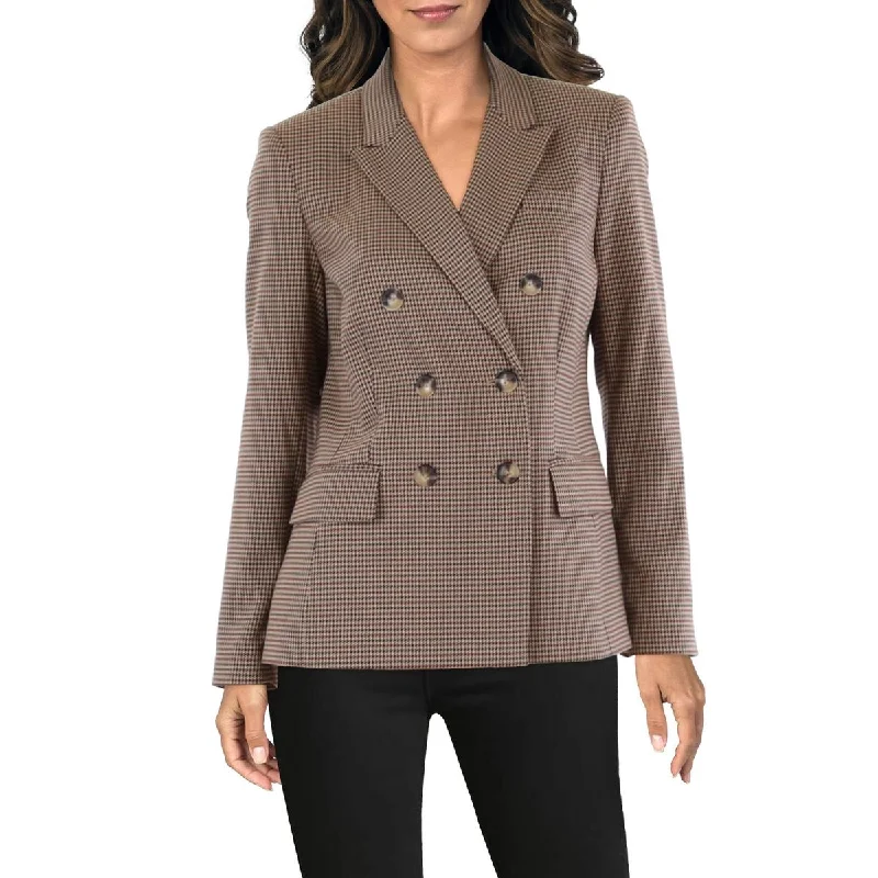 Brand Name Clothing Discount Extravaganza Womens Office Work Double-Breasted Blazer