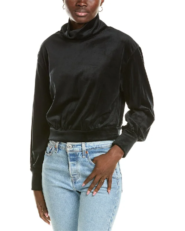 Trendy Styles 1.STATE Velour Turtleneck Top