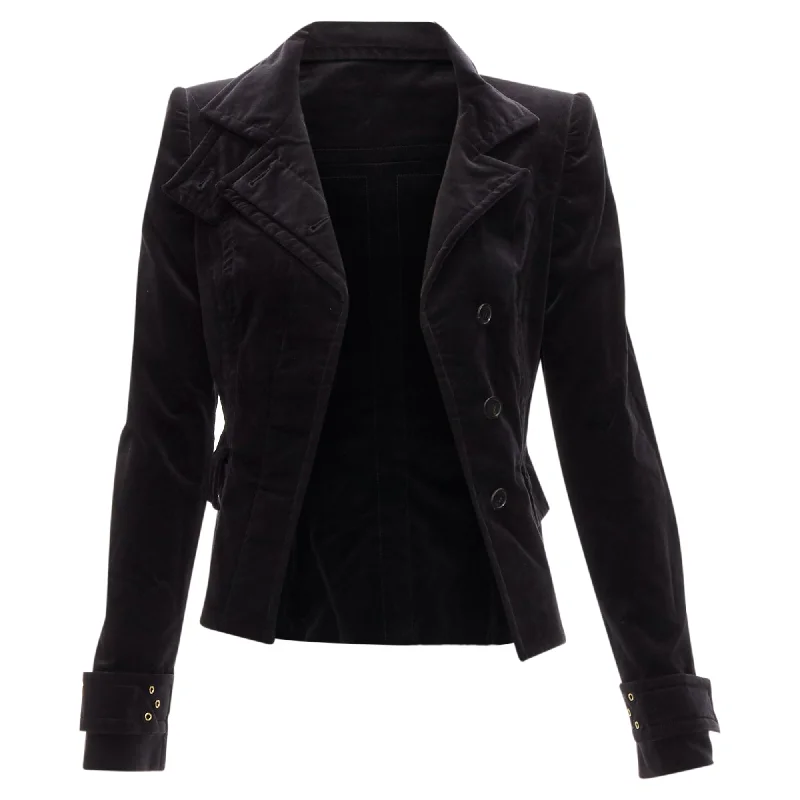 Big Savings On Minimalist Office Styles Gucci Tom Ford velour eyelet fitted jacket blazer