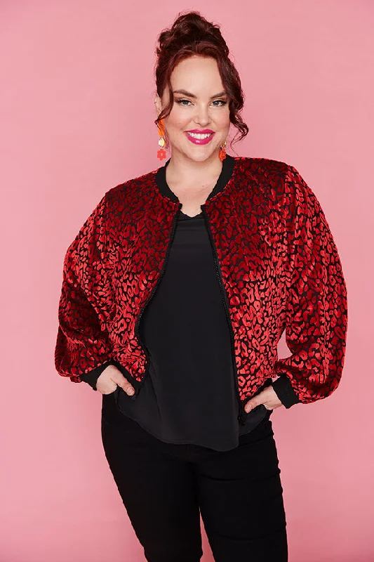 Save Big Flashy Burning Red Jacket