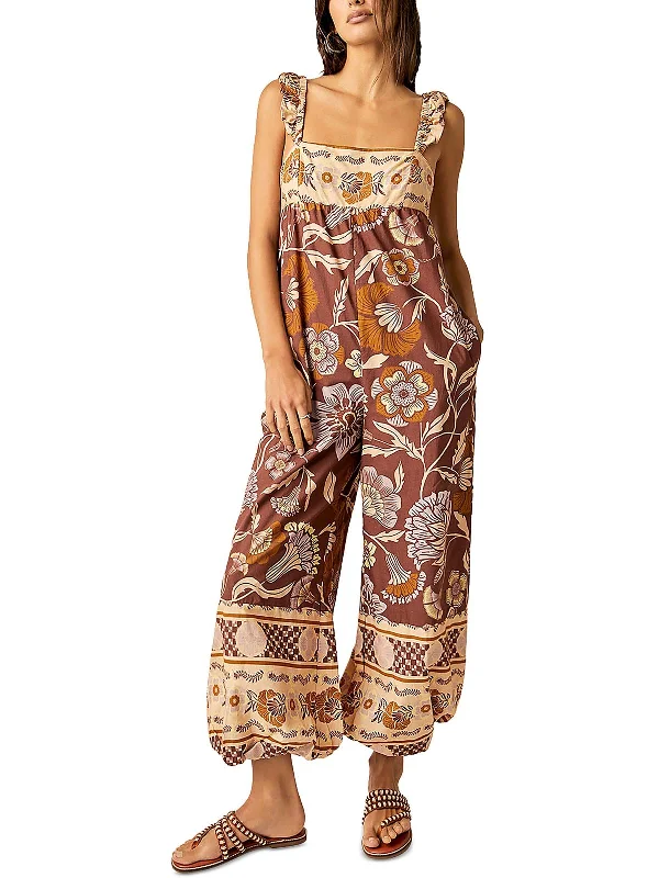 Business Casual Outfits Bali Albright Womens Cotton Printed Jumpsuit