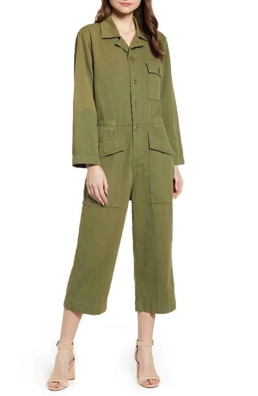 Unleash Your Trend Driven Style Richland Coveralls In Army Green