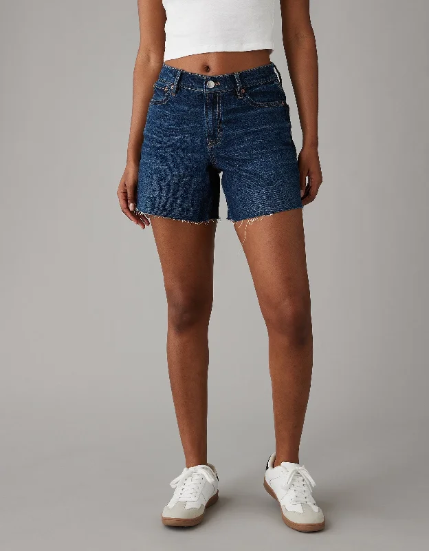 Gift Ideas AE Strigid Super High-Waisted 6" Relaxed Denim Short