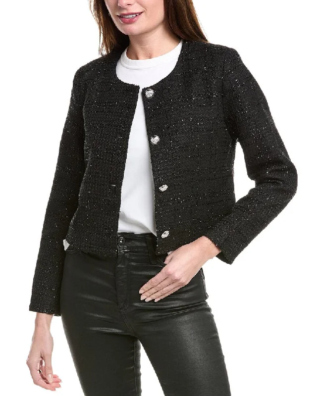 Runway Inspired Wear Pascale La Mode Tinsel Crop Jacket