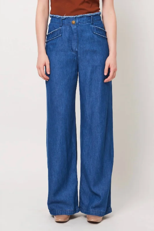 Fashion Forward Lynn Pants In Washed Indigo