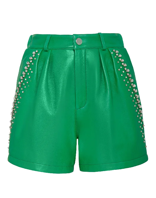 Seize Bargains Leather Shorts Crystal