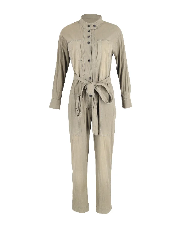 End Of Season Clearance Isabel Marant Jumpsuit in Khaki Cotton