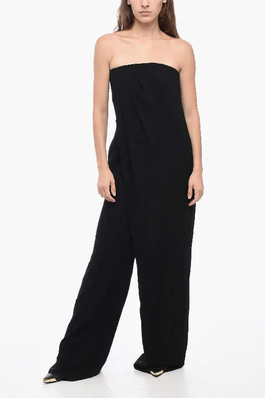 First Order Discount Max Mara Off-Shoulder BELLA Jumpsuit with Satin Side Bands