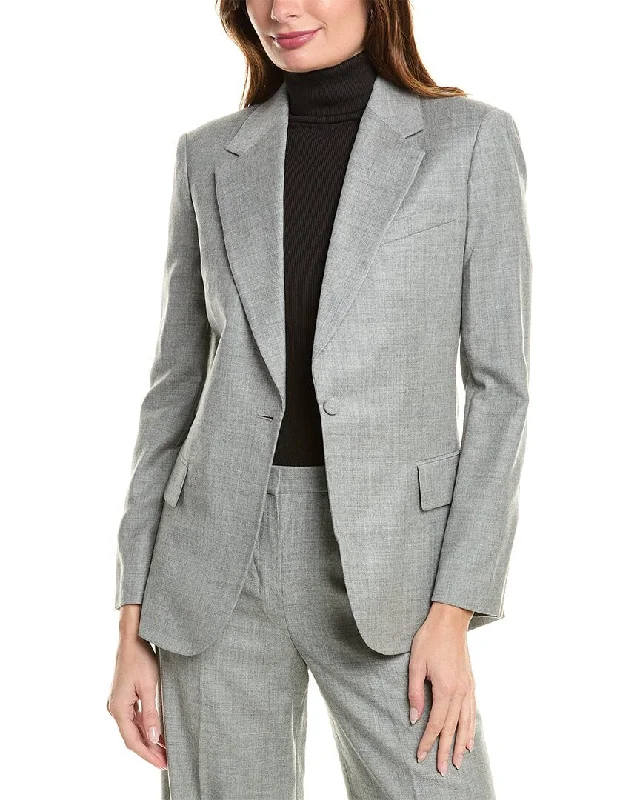 Cottagecore Rustic Charm Style Theory Fitted Wool Blazer