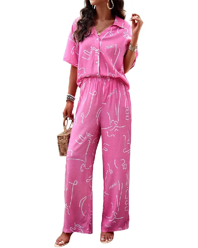 Mega Sales Luna Tuccini 2pc Shirt & Pant Set