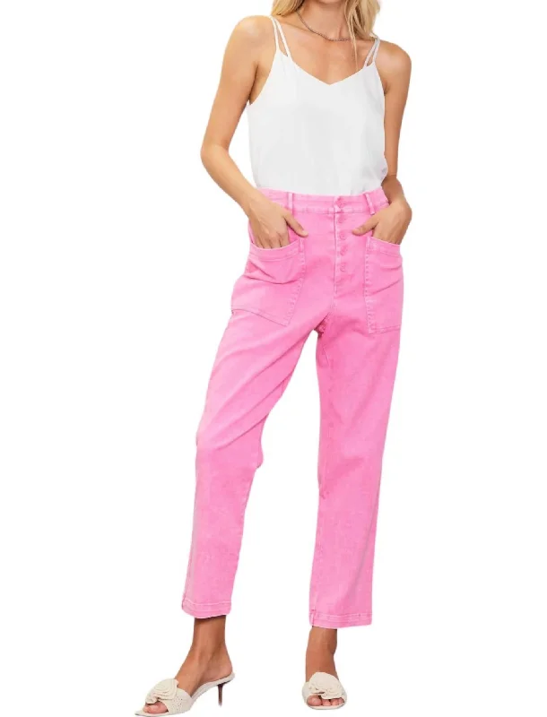 Versatile Wardrobe Essentials Utility Pants In Pink