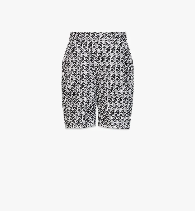 Limited Stock, Big Discounts Women’S Cubic Monogram Jacquard Wool Shorts