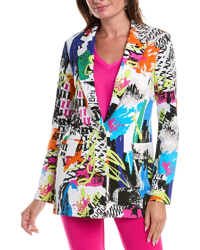 Art Deco Geometric Pattern Look Joseph Ribkoff Blazer