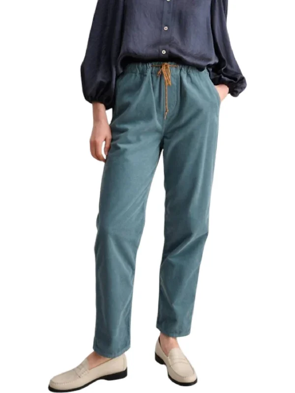 Luxe Layering Corduroy Pizzy Pants In Rain