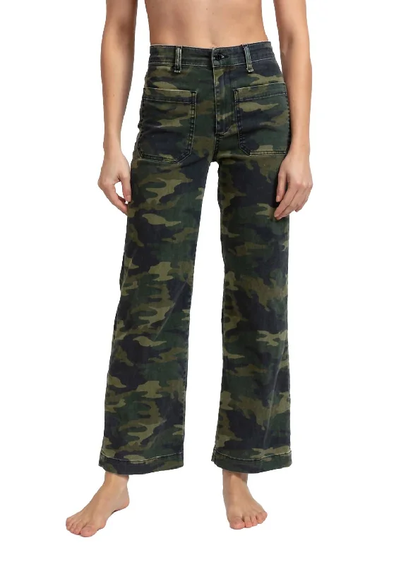 You'Ll Love Us Because Printed Sailor Pant In Camouflage