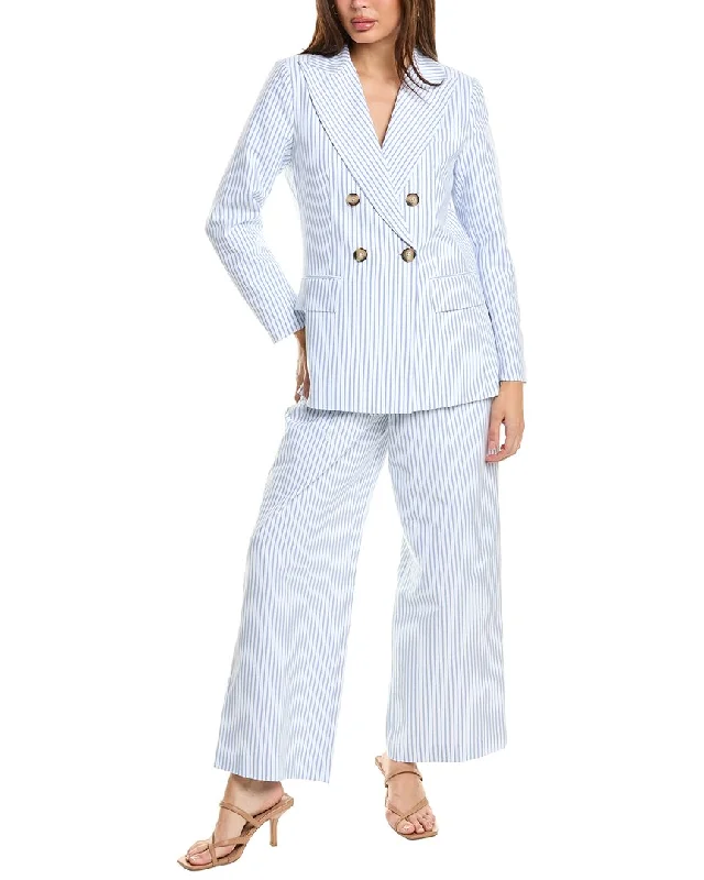 Feminine Soft - Hued Styles Pascale La Mode 2pc Blazer & Pant Set