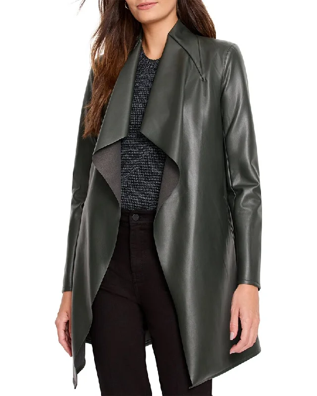 Eco Friendly Fashion Sale NIC+ZOE Faux Leather Lounge Around Jacket