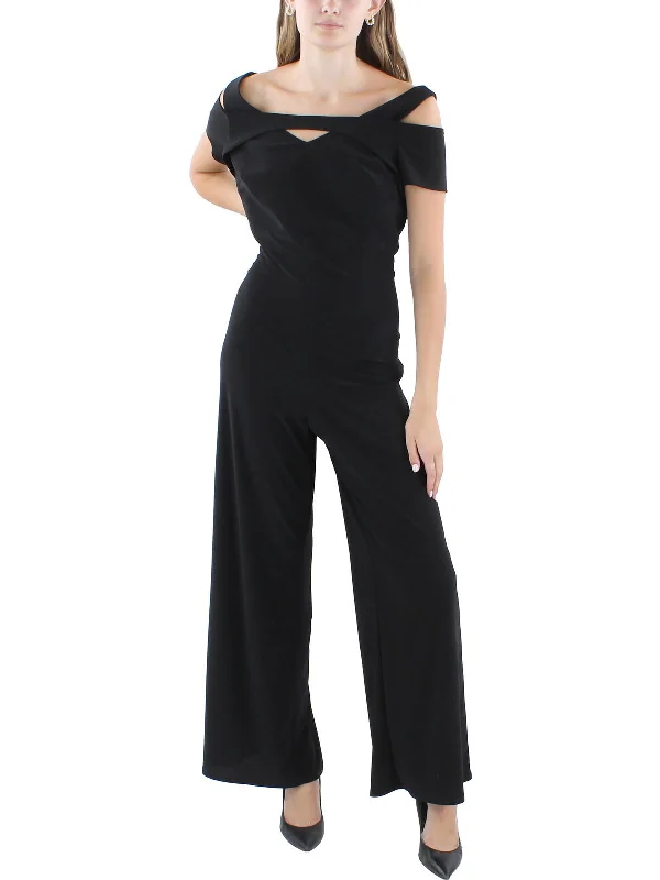 Shop Our Looks Petites Womens Solid Polyester Jumpsuit