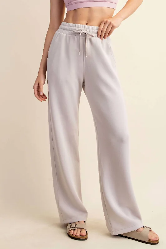 Clearance Sale, All Cheap Luxe Straight Leg Pant In Mocha Cream