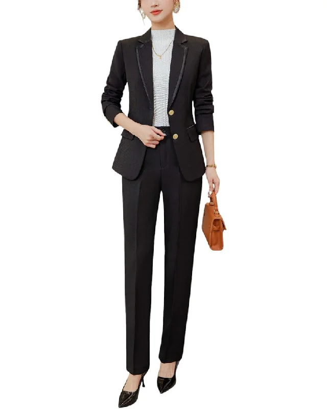 Save On Classic Elegant Styles Bossy Chic 2pc Blazer & Pant Set