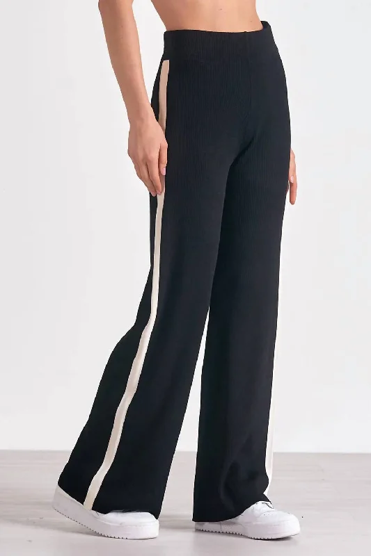 Embrace New Fashion Wyatt Pant In Black/white