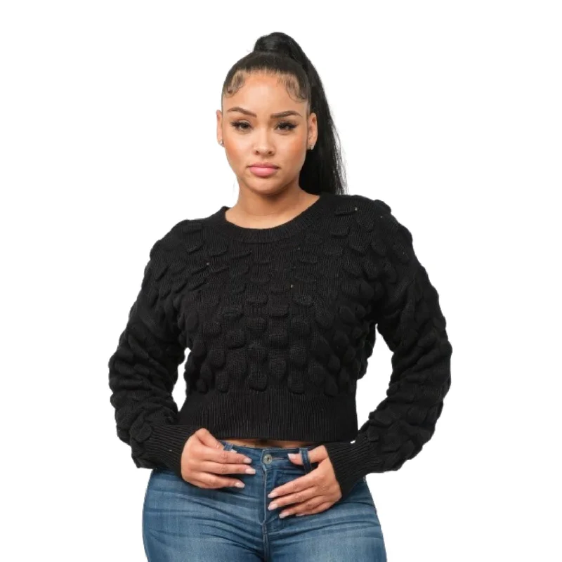 Fashion Essentials Checker Sweater Top