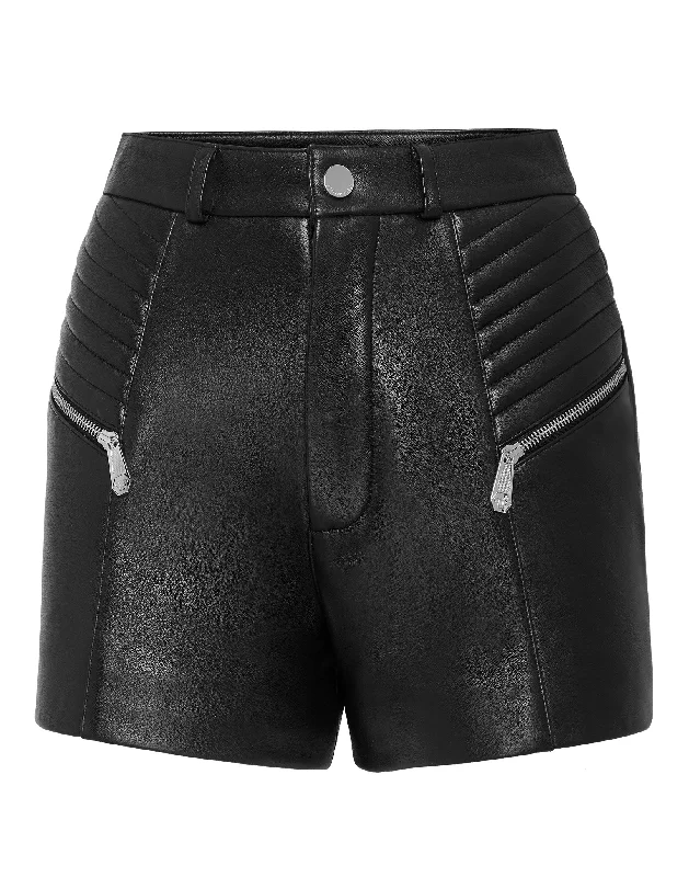 Bold Patterns Vintage Leather Hot Pants