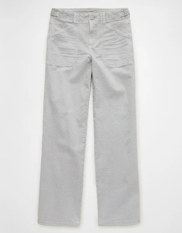 Season Sale AE Stretch High-Waisted Stovepipe Utility Pant