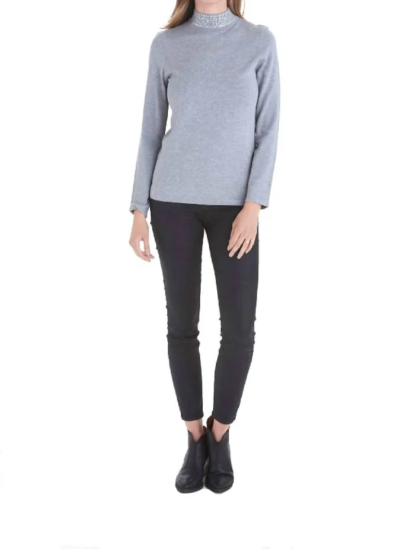 Trending Items Vivienne Turtleneck Sweater In Grey