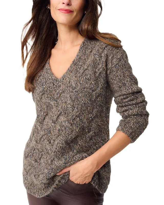 Charming Silhouette J.McLaughlin Lenore Alpaca & Wool-Blend Sweater