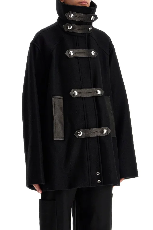 Wardrobe Upgrade Khaite Wool And Leather Melbo Coat