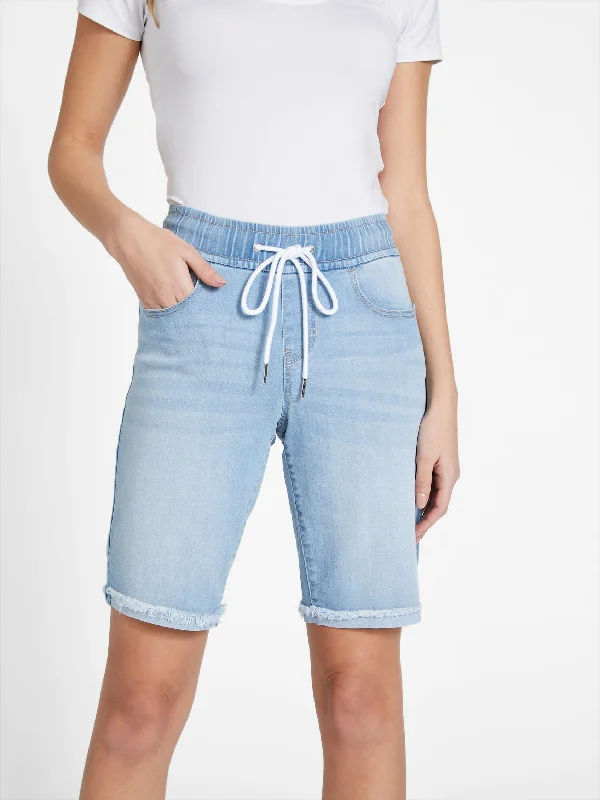 Playful Elegance Eco Katya Denim Jogger Shorts