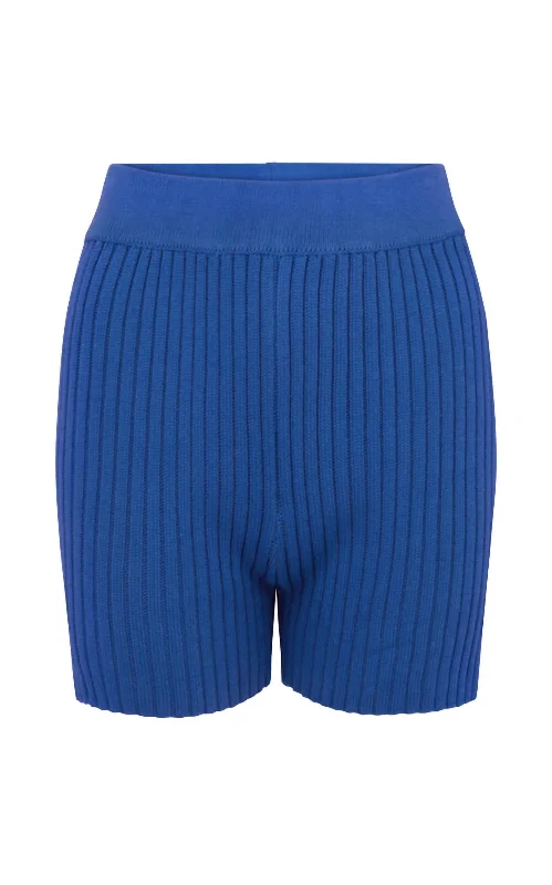 Women's Urban Fashion Knit Short In French Blue