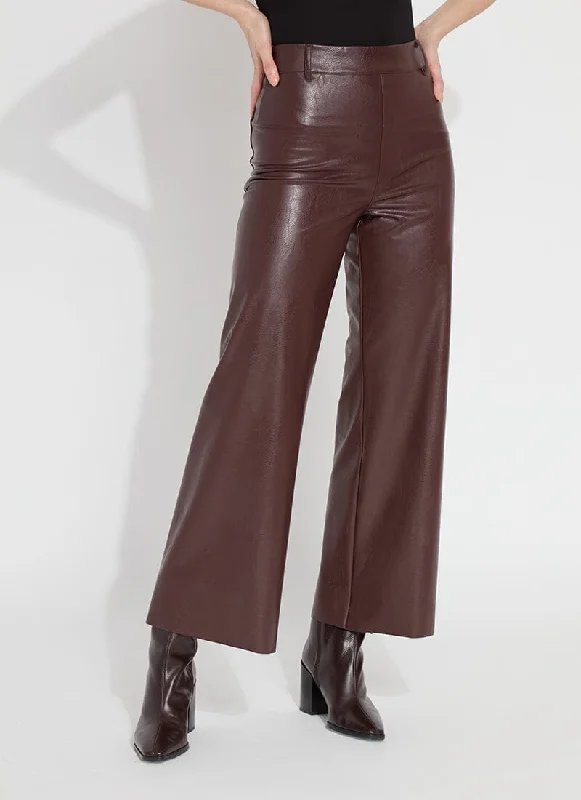 Unleash Your Trend Driven Style Vegan Leather Wide Leg (28" Inseam)