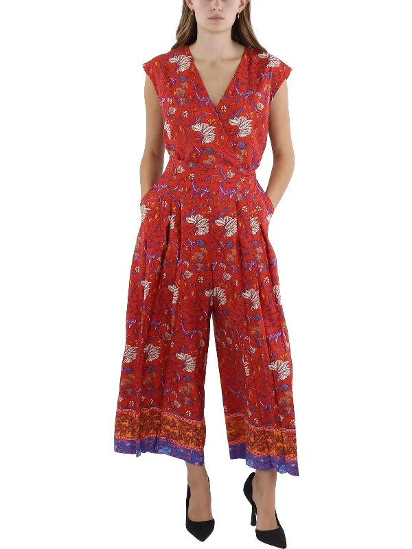 Graceful Fashion Plus Womens Printed Polyester Jumpsuit