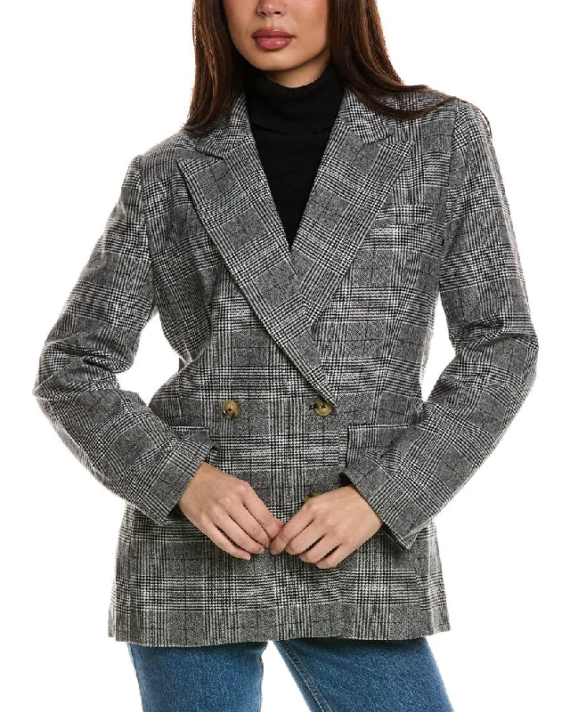 Trendy Street Style Attire Seraphina Double-Breasted Wool-Blend Jacket