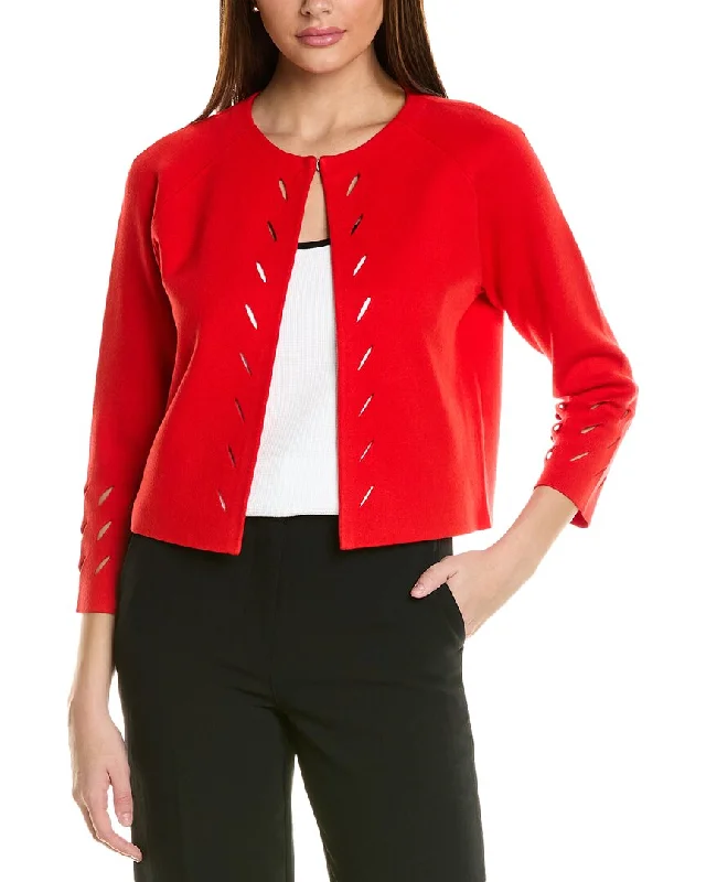 Sophisticated Cut St. John Double Knit Jacket