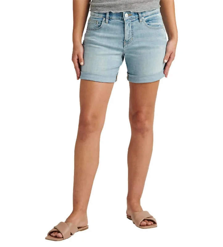 Style Breakthroughs Mid Rise Alex Boyfriend Short In Skylight