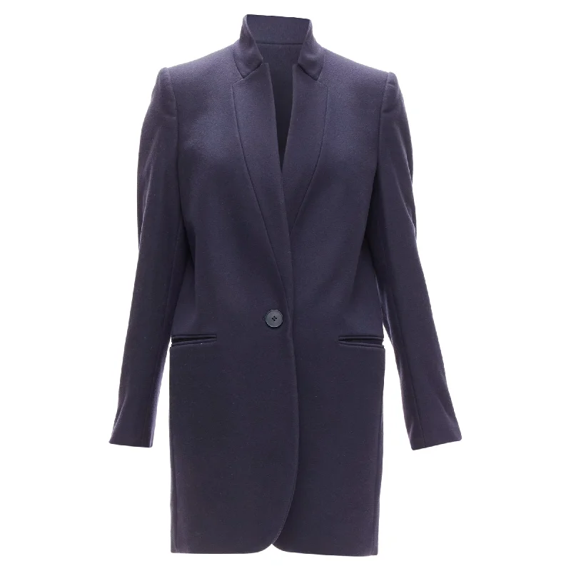 Feminine Grace Stella McCartney Bryce wool cashmere longline blazer coat