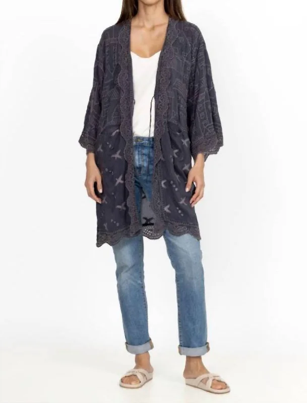 Stylish Savings House Ecaterina Kimono In Graphite