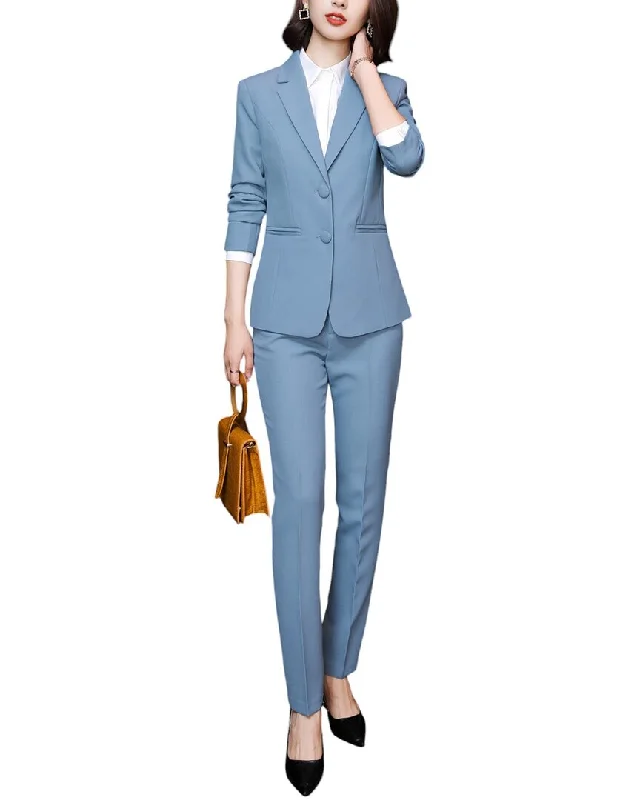 Save On Classic Elegant Styles Bossy Chic 2pc Blazer & Pant Set