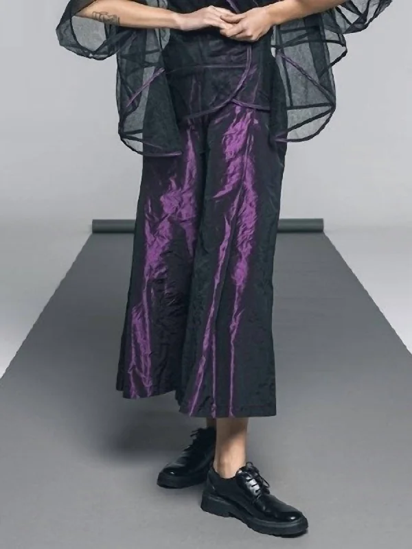 Inspired By You, Designed For You Hampton Wide Leg Pants In Plum