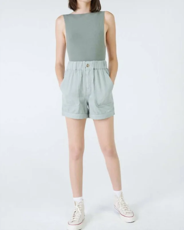 Unleash Your Trendy Side Libby Shorts In Mist