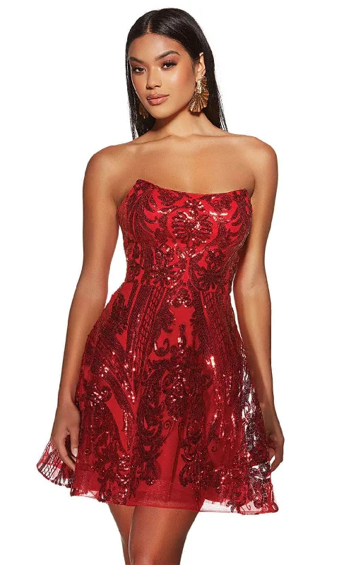 Limited Time Special Offer Alyce Paris 3773 - Strapless Sequin Cocktail Dress