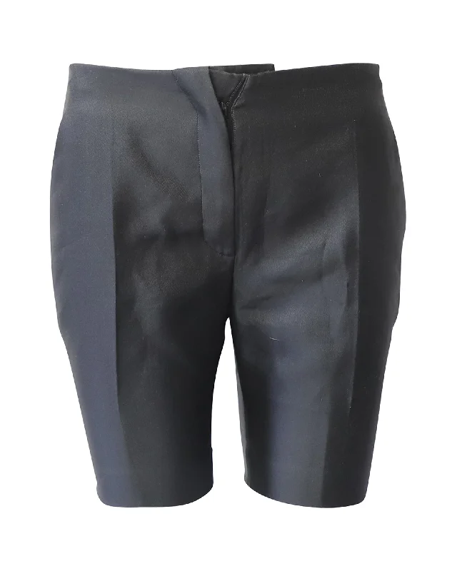 Relaxed Style Prada Tapered Shorts in Black Polyester